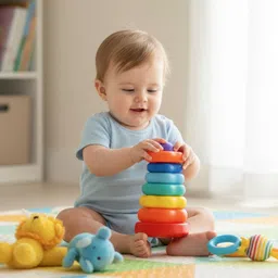 riser Rainbow Stacking Ring Tower Toy image 4