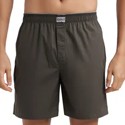 jockey Solid Men Dark Green Boxer Shorts-picture-27
