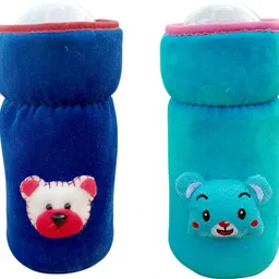 the little lookers Bottle Cover for /Wide Neck Feeders Soft Plush Stretchable Baby Feeding Bottle Cover with Easy to Hold Strap-picture-26