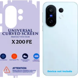 Shreejee Back Screen Guard for VIVO X200 FE 5g back MEMBRANE glossy with 360 covrege back and side full back panel protector-picture-47