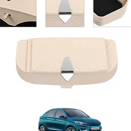 ayw Universal Multiuse Beige New Style Sunglass Holder For Car-271 White Car Sunglass Clip Holder image 1
