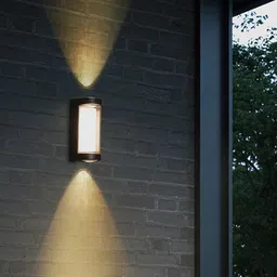 volt vision 2 Way Profile LED Indoor & Outdoor Lamp Up/Down Right/Left Elevation Light Rustproof & Waterproof Aluminum Body Black (Warm White) Post Light Outdoor Lamp image 2