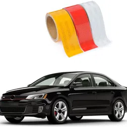 shopone trading High Intensity Reflective Multi Colour Tape For Volkswagen Jetta 51 mm x 1 m Multicolour Reflective Tape-picture-23