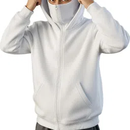 Men Full Sleeve Solid Hooded Sweatshirt-image-24