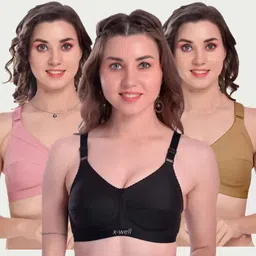 x-well Pack of 3 Women Everyday Non Padded Bra-picture-24