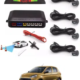 rkpsp Car Universal Black 4 Ultrasonic Reverse Parking Sensor-14 4 Parking Sensors, Compact Screen Distance Display with Sound Warning Parking Sensor-picture-17