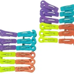 cristal 24 Pcs Multicolor Strong Plastic Cloth Clips Plastic Cloth Clips-picture-47
