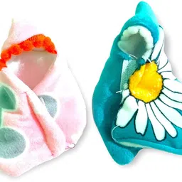 firmus Fur Laddu Gopal Ponchu Set-2 Woolen Hoodie for Bal Gopal Idol (Size-0) Dress-picture-36