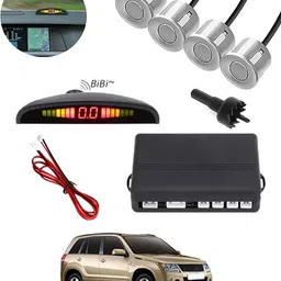 peeps store Universal 4 Silver Reverse Parking Sensor-AP25A815 Universal 4 Silver Reverse Parking Sensor-AP25A815 Parking Sensor-picture-15
