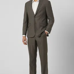 van heusen Men Two Piece Suit Solid Suit image 4