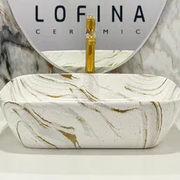 lofina ceramic Premium Designer Table Top Counter Top Ceramic Wash Basin AI1030 Table Top Counter Top Vessel Sink Wash Basin For Bathroom Table Top Basin image 5