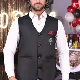 atly Solid Men Waistcoat-picture-31