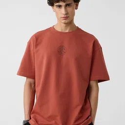 the souled store Men Cartoon Round Neck Pure Cotton Brown T-Shirt-picture-12