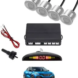peeps store Universal 4 Silver Reverse Parking Sensor-PS25A17 Universal 4 Silver Reverse Parking Sensor-PS25A17 Parking Sensor-picture-10