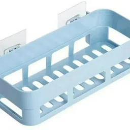 shrey Self Adhesive Wall Hanging BATHROOM floating Shelf (pack of 2) 1.638 Plastic Wall Shelf image 2