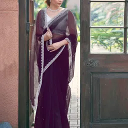 samah Embellished Bollywood Net Saree-picture-12