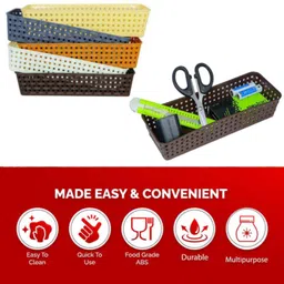 prigeedim Multipurpose Storage Basket (Rectangular) Closet Divider image 5