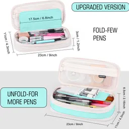 egab Student Series Plain Art Plastic Pencil Box image 4
