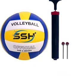 shorya SUPER HAND STITCHED VOLLEYBALL WITH AIR PUMP Volleyball - Size: 4-picture-25