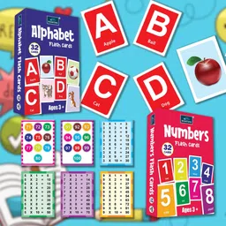 bookford Flash Cards - Set of 2 Flash cards For Kids - Alphabet, and Numbers image 2
