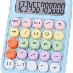 zekista Mechanical Switch Calculator with Large LCD, Colorful Keys, Battery Operated Mechanical Switch Calculator with Large LCD, Colorful Keys, Battery Operated Basic Calculator image 1