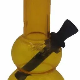 vyxoo 8 Inch Transparent Yellow Acrylic Water Pipe Beer Bong Beer Bong Funnel-picture-13