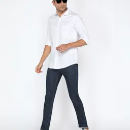 peter england Men Slim Fit Striped Casual Shirt image 2