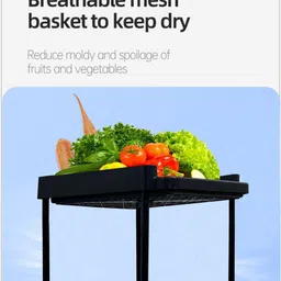 glowsilk 4-layer Jaali trolley Plastic Kitchen Trolley image 4