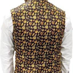aljaami Printed Men Waistcoat image 2