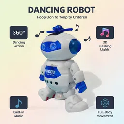 toys-talk Dancing Robot Toy for Kids with 3D Lights and Music Robot Toy image 2