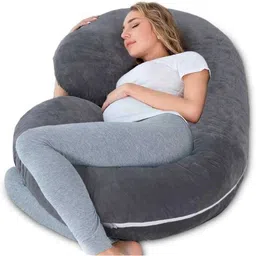 dfh Comfortable c shape Microfibre Solid Pregnancy Pillow Pack of 1-picture-18