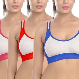 innerjoy fashion Pack of 3 Women Everyday Non Padded Bra image 1