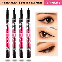 rehanza 36H Long Lasting Eyeliner Pencil - Black Liquid Eyeliner Pack of 4 (10g) 10 g-picture-32