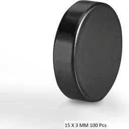 krytone 100 Pcs Round Disc Small Button Magnets Set(15 X 3 MM)Use As Fridge Magnet, Kitchen Organiser Magnet, Door Magnet, Multipurpose Office Magnets Pack of 100 image 3