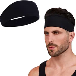 bismaadh Mens Headband - Running Sweat Head Bands for Sports - Athletic Sweatbands for Workout/Exercise, Tennis & Football - Ultimate Performance Stretch & Moisture Wicking Head Band image 1