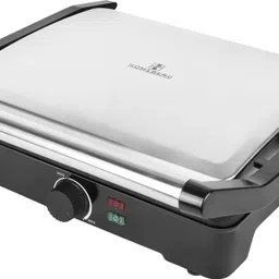 homeberg by homeberg Non-Stick Cooking Surface 4 Slice Tandoor & Grill Maker 2000W -HSG737 Open Grill image 1