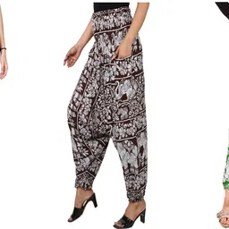 narnari Printed Rayon Women Harem Pants-picture-18