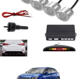 peeps store Universal 4 Silver Reverse Parking Sensor-PS25N589 Universal 4 Silver Reverse Parking Sensor-PS25N589 Parking Sensor-picture-32