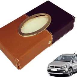 mockhe Chrom-Black-Tan Tisue Box Leatherete-205 Vehicle Tissue Dispenser-picture-27