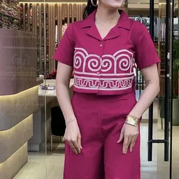 sheior Top Palazzos Co-ords Set image 3