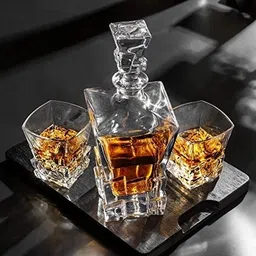 babalifinch Whiskey Decanter Set with 6 Glasses, Tequila Bourbon Decanter Whiskey Gifts for Decanter-picture-13
