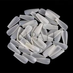 npah False Nails Tips Flexible Artificial French for Home DIY Manicure Tools Clear image 2