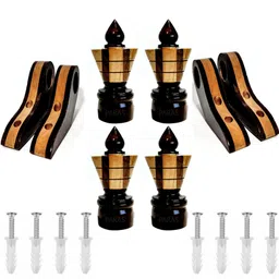 paras Brown, Beige Curtain Knobs, Rod Rail Bracket, Curtain Hooks, Curtain Rods, Curtain Rings Metal-picture-23