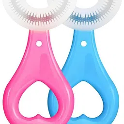 U Shaped Toothbrush For Kids , Manual U Type Soft Toothbrush-image-39