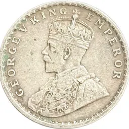 numisg 1916 Silver One Rupee High Grade George V Very Rare British India Medieval Coin Collection-picture-44
