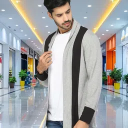 metronaut Men Jacket Style Full Sleeve Multicolor Shrug image 3