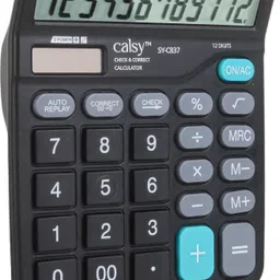 saya Desktop Calculator | 112 Steps Check |Dual Power | Large Buttons |Auto Power Off M+, M-, MRC Functions | Dual Power | Large Button Layout | Office & School Use Basic Calculator image 1