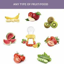 sbts Combo of Food Feeder & Baby Fruit Nibbler & Silicone Teether for 3 -24 M Baby - silicone image 4