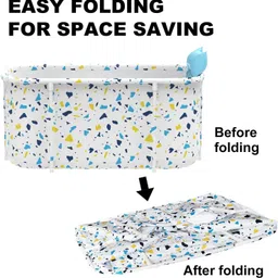 kartaharta Foldable Bath Tub for Bathroom| SPA Tub for Home Use with Drainage Hole Foldable Bath Tub for Bathroom| SPA Tub for Home Use with Drainage Hole Free-standing Bathtub image 3