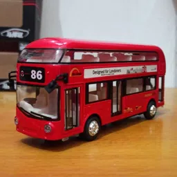 Double Decker Bus Alloy Metal Die-cast London-red SKD-image-34